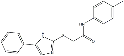 N-(4-methylphenyl)-2-[(5-phenyl-1H-imidazol-2-yl)sulfanyl]acetamide Structure