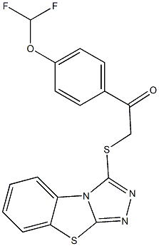 1-[4-(difluoromethoxy)phenyl]-2-([1,2,4]triazolo[3,4-b][1,3]benzothiazol-3-ylsulfanyl)ethanone