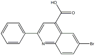 6-bromo-2-phenyl-4-quinolinecarboxylic acid,,结构式