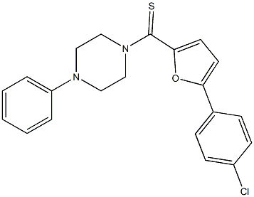  1-{[5-(4-chlorophenyl)-2-furyl]carbothioyl}-4-phenylpiperazine