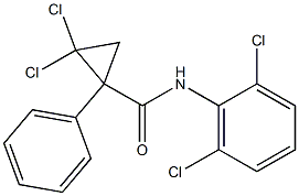 2,2-dichloro-N-(2,6-dichlorophenyl)-1-phenylcyclopropanecarboxamide Structure