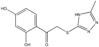 1-(2,4-dihydroxyphenyl)-2-[(5-methyl-4H-1,2,4-triazol-3-yl)sulfanyl]ethanone