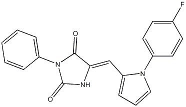 5-{[1-(4-fluorophenyl)-1H-pyrrol-2-yl]methylene}-3-phenylimidazolidine-2,4-dione