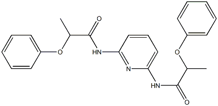 2-phenoxy-N-{6-[(2-phenoxypropanoyl)amino]-2-pyridinyl}propanamide,,结构式