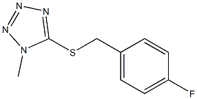 4-fluorobenzyl 1-methyl-1H-tetraazol-5-yl sulfide Struktur