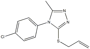 allyl 4-(4-chlorophenyl)-5-methyl-4H-1,2,4-triazol-3-yl sulfide,,结构式