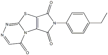 7-(4-ethylphenyl)-4H,6H-pyrrolo[3',4':4,5][1,3]thiazolo[2,3-c][1,2,4]triazine-4,6,8(7H)-trione|