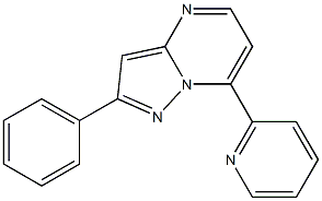 2-phenyl-7-(2-pyridinyl)pyrazolo[1,5-a]pyrimidine Struktur