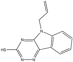 5-allyl-5H-[1,2,4]triazino[5,6-b]indol-3-yl hydrosulfide Structure