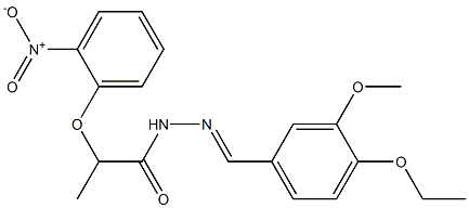 N'-(4-ethoxy-3-methoxybenzylidene)-2-{2-nitrophenoxy}propanohydrazide