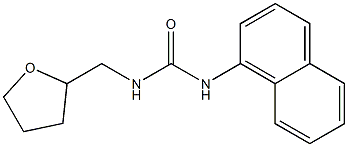 N-(1-naphthyl)-N'-(tetrahydro-2-furanylmethyl)urea 结构式