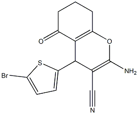 2-amino-4-(5-bromo-2-thienyl)-5-oxo-5,6,7,8-tetrahydro-4H-chromene-3-carbonitrile|
