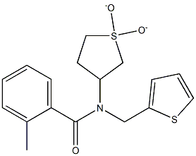 N-(1,1-dioxidotetrahydro-3-thienyl)-2-methyl-N-(2-thienylmethyl)benzamide