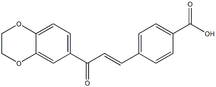 4-[3-(2,3-dihydro-1,4-benzodioxin-6-yl)-3-oxo-1-propenyl]benzoic acid