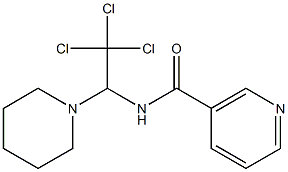 N-[2,2,2-trichloro-1-(1-piperidinyl)ethyl]nicotinamide|