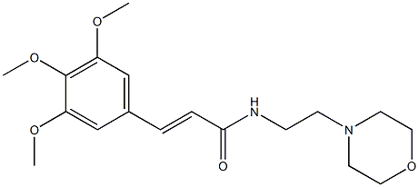 N-[2-(4-morpholinyl)ethyl]-3-(3,4,5-trimethoxyphenyl)acrylamide Structure