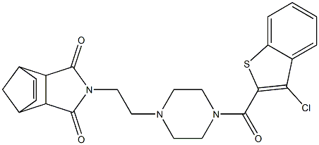 4-(2-{4-[(3-chloro-1-benzothien-2-yl)carbonyl]-1-piperazinyl}ethyl)-4-azatricyclo[5.2.1.0~2,6~]dec-8-ene-3,5-dione