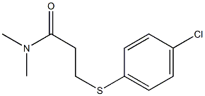  3-[(4-chlorophenyl)sulfanyl]-N,N-dimethylpropanamide