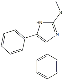 2-(methylsulfanyl)-4,5-diphenyl-1H-imidazole Struktur