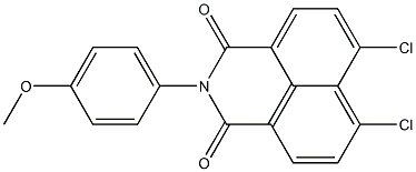 6,7-dichloro-2-(4-methoxyphenyl)-1H-benzo[de]isoquinoline-1,3(2H)-dione Struktur