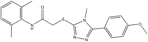 N-(2,6-dimethylphenyl)-2-{[5-(4-methoxyphenyl)-4-methyl-4H-1,2,4-triazol-3-yl]sulfanyl}acetamide
