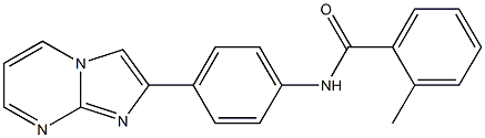 N-(4-imidazo[1,2-a]pyrimidin-2-ylphenyl)-2-methylbenzamide Structure