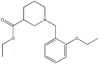 ethyl 1-(2-ethoxybenzyl)-3-piperidinecarboxylate,,结构式