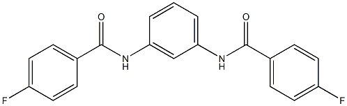  4-fluoro-N-{3-[(4-fluorobenzoyl)amino]phenyl}benzamide