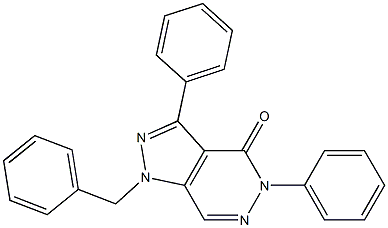 1-benzyl-3,5-diphenyl-1,5-dihydro-4H-pyrazolo[3,4-d]pyridazin-4-one