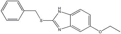 2-(benzylsulfanyl)-1H-benzimidazol-5-yl ethyl ether,,结构式