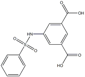 5-[(phenylsulfonyl)amino]isophthalic acid Structure