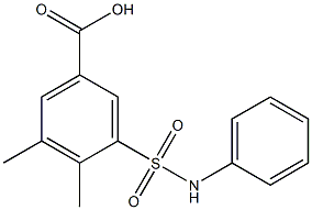 3-(anilinosulfonyl)-4,5-dimethylbenzoic acid