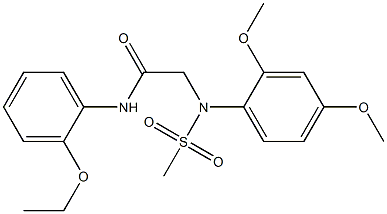 2-[2,4-dimethoxy(methylsulfonyl)anilino]-N-(2-ethoxyphenyl)acetamide|