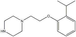2-isopropylphenyl 2-(1-piperazinyl)ethyl ether,,结构式