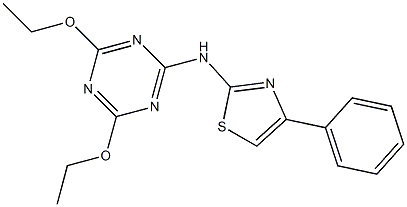 N-(4,6-diethoxy-1,3,5-triazin-2-yl)-N-(4-phenyl-1,3-thiazol-2-yl)amine