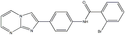 2-bromo-N-(4-imidazo[1,2-a]pyrimidin-2-ylphenyl)benzamide