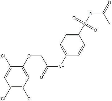 N-{4-[(acetylamino)sulfonyl]phenyl}-2-(2,4,5-trichlorophenoxy)acetamide