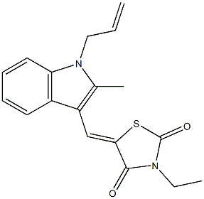  5-[(1-allyl-2-methyl-1H-indol-3-yl)methylene]-3-ethyl-1,3-thiazolidine-2,4-dione
