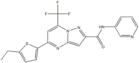 5-(5-ethyl-2-thienyl)-N-(3-pyridinyl)-7-(trifluoromethyl)pyrazolo[1,5-a]pyrimidine-2-carboxamide