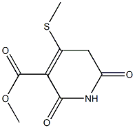 methyl 4-(methylsulfanyl)-2,6-dioxo-1,2,5,6-tetrahydro-3-pyridinecarboxylate,,结构式