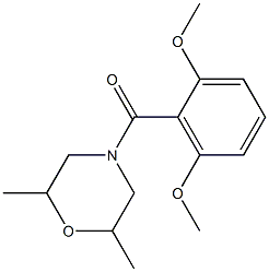 4-(2,6-dimethoxybenzoyl)-2,6-dimethylmorpholine,,结构式