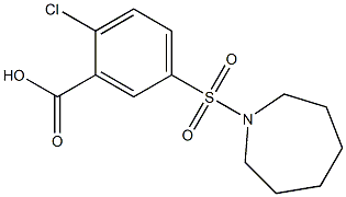 5-(1-azepanylsulfonyl)-2-chlorobenzoic acid