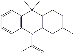 10-acetyl-3,9,9-trimethyl-1,2,3,4,4a,9,9a,10-octahydroacridine Structure