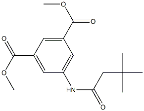 dimethyl 5-[(3,3-dimethylbutanoyl)amino]isophthalate Structure