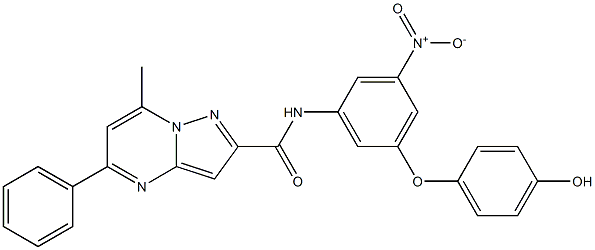  N-[3-nitro-5-(4-hydroxyphenoxy)phenyl]-7-methyl-5-phenylpyrazolo[1,5-a]pyrimidine-2-carboxamide