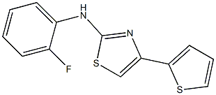 N-(2-fluorophenyl)-N-[4-(2-thienyl)-1,3-thiazol-2-yl]amine Structure