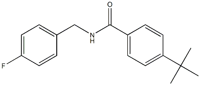 4-(1,1-dimethylethyl)-N-[(4-fluorophenyl)methyl]benzamide 化学構造式