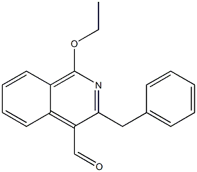 3-benzyl-1-ethoxy-4-isoquinolinecarbaldehyde,,结构式