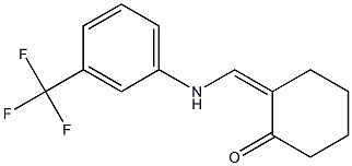 2-{[3-(trifluoromethyl)anilino]methylene}cyclohexanone Struktur