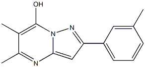 5,6-dimethyl-2-(3-methylphenyl)pyrazolo[1,5-a]pyrimidin-7-ol 结构式